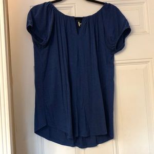 Blue stretch blouse